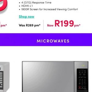 Microwave oven at Teljoy