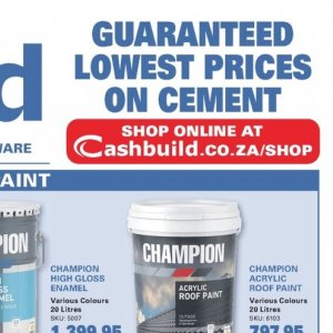 Cement at Cashbuild