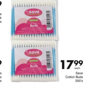 Cotton buds at Save Hyper