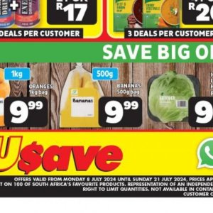 Bananas at Usave