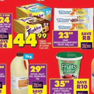 Sponge cake at Shoprite