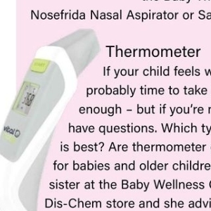 Thermometer at Baby City