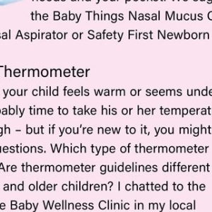 Thermometer at Baby City