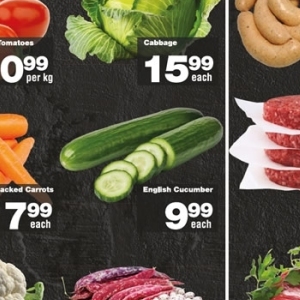 Cucumbers at Check Star