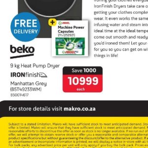 Dryer beko  at Makro