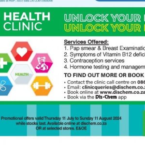 Book at Dis-Chem Pharmacies