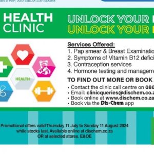 Book at Dis-Chem Pharmacies