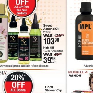 Hair oil at Dis-Chem Pharmacies