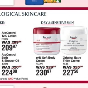 Body cream at Dis-Chem Pharmacies