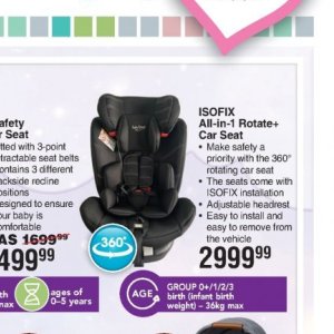 Car seat at Dis-Chem Pharmacies