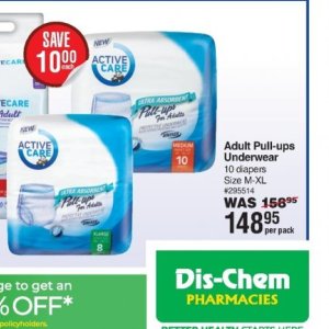 Diapers at Dis-Chem Pharmacies