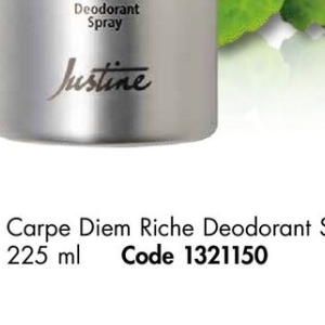 Deodorant at Justine