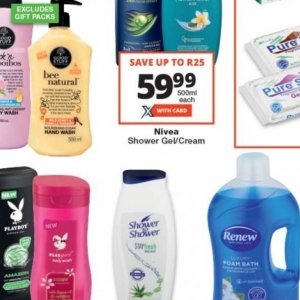 Shower gel nivea  at Checkers