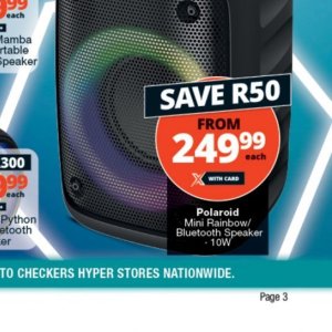 Bluetooth speaker at Checkers Hyper