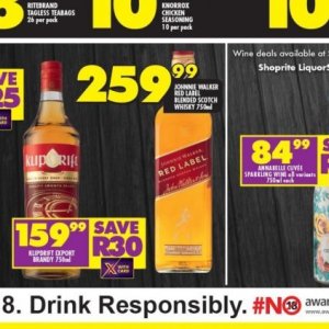  Red Label at Shoprite