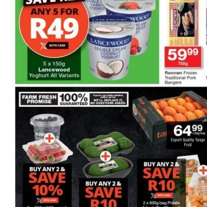 Yoghurt at Checkers Hyper