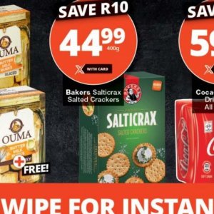 Crackers deals at Checkers valid to 11.08 | Check at Allcatalogues.co.za