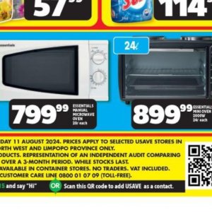 Microwave oven at Usave