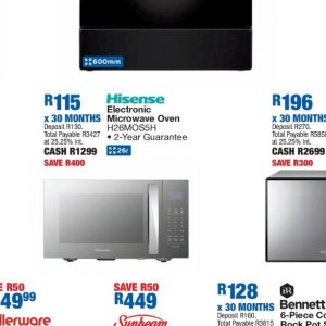 Microwave oven at OK Furniture