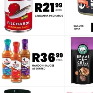 Sauces at Take n Pay