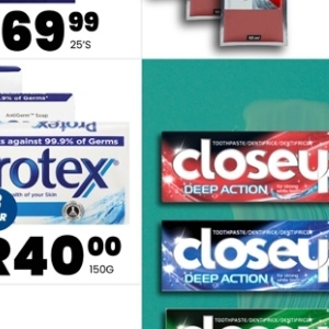 Toothpaste at Take n Pay