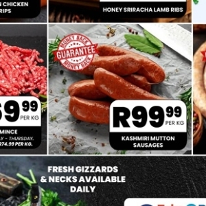 Sausages at Take n Pay