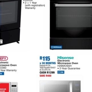 Microwave oven at OK Furniture