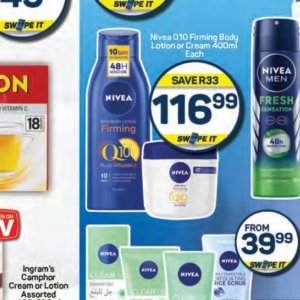 Body lotion nivea  at Pick n Pay Hyper