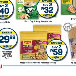 Noodles at Pick n Pay Hyper