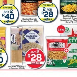 Pasta at Pick n Pay Hyper