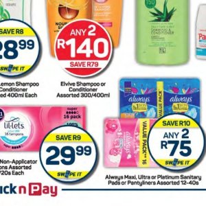 Shampoo at Pick n Pay Hyper