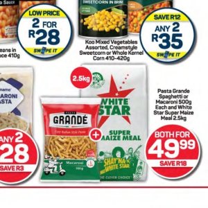 Pasta at Pick n Pay Hyper