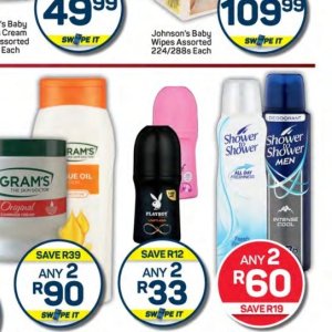 Shower at Pick n Pay Hyper