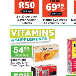 Vitamins at Checkers