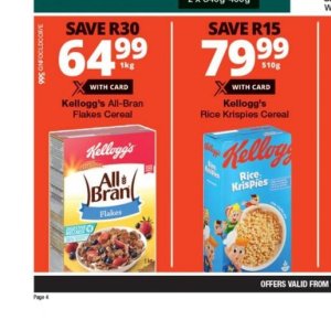 Kellogg's at Checkers