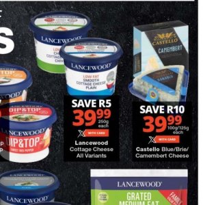 Cottage cheese at Checkers