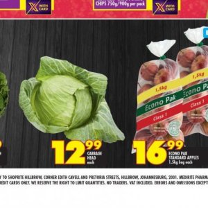 Cabbage at Shoprite