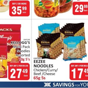 Noodles at Kit Kat Cash&Carry