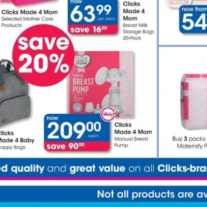 Breast pump at Clicks