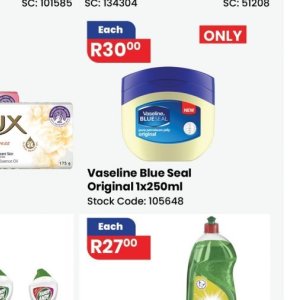 Petroleum jelly at Africa Cash and Carry