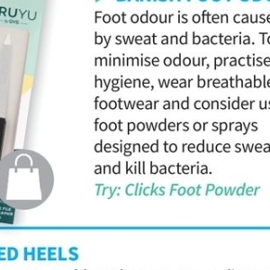 Foot powder at Clicks