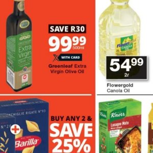 Olive oil at Checkers