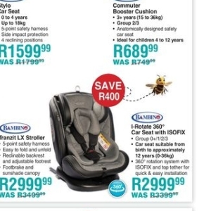 Car seat at Baby City