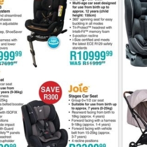 Car seat at Baby City