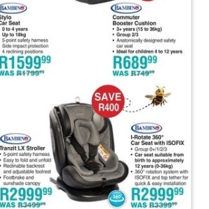 Car seat at Baby City