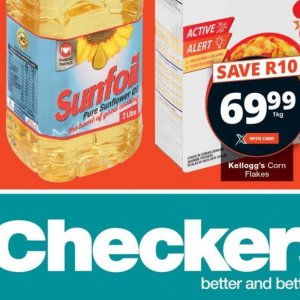 Sunflower oil at Checkers