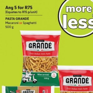 Pasta at Makro