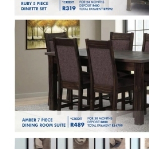 Dining room set at Russells