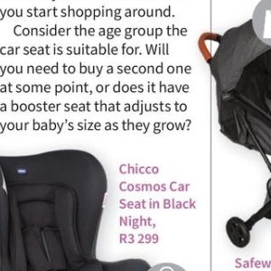 Car seat chicco  at Clicks