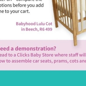 Baby pram at Clicks